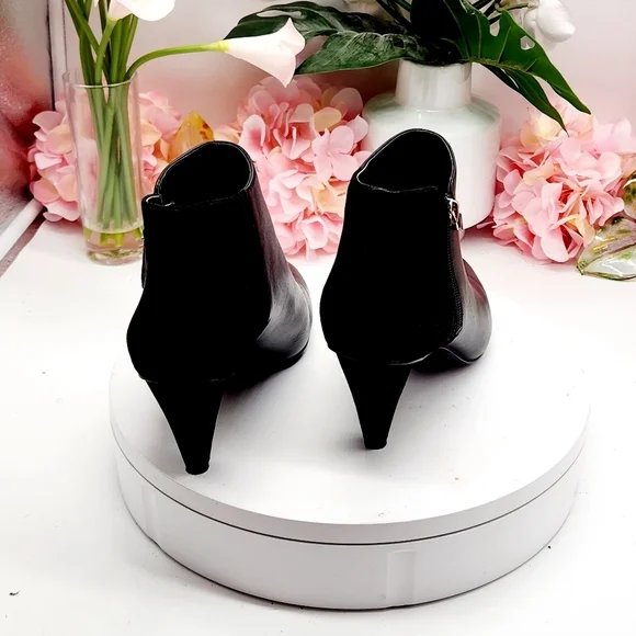Nine West Yames Leather Pointed Toe Booties Size 8.5 - Picture 6 of 16